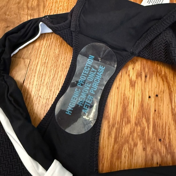 Seafolly Swim Black and White Bikini Bottoms size US 10 - Picture 7 of 9